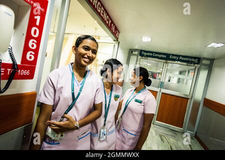 Un hôpital privé à Chennai. Tamil Nadu Inde Banque D'Images