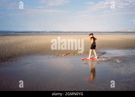 Arraisonnement à West Wittering Beach, Chichester, West Sussex, Angleterre, Royaume-Uni, Angleterre, Royaume-Uni. Banque D'Images