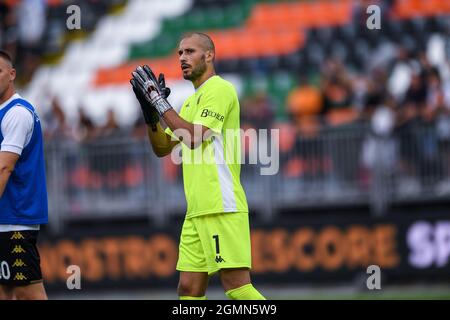 Niki Maenpaa (Venezia FC) pendant Venezia FC vs Spezia Calcio, football italien série A match à Venise, Italie, septembre 19 2021 Banque D'Images