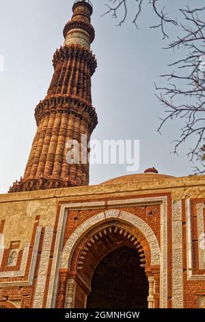 Alai Darwaza, complexe de Qutb Minar Banque D'Images