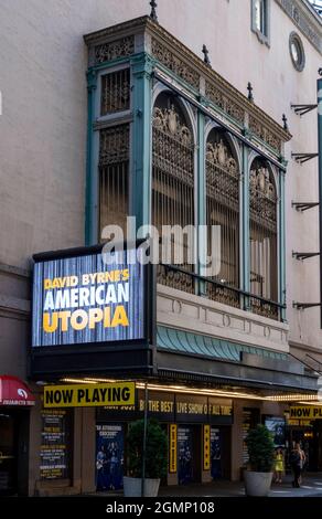 'DAVID BYRNE'S American Utopia' au St. James Theatre, New York, Etats-Unis Banque D'Images