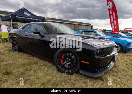 Dodge Challenger SRT Hellcat « HC11 KAT » exposé au salon de l'air et du pays d'Abingdon le 11 septembre 2021 Banque D'Images