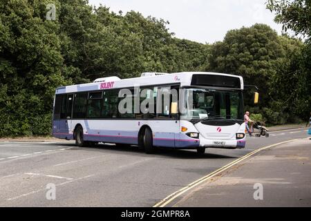 Rassemblement provincial de bus Stokes Bay, Gosport Banque D'Images