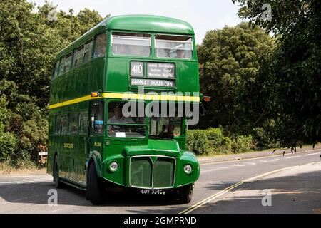 Rassemblement provincial de bus Stokes Bay, Gosport Banque D'Images