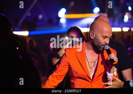 Negramaro interprète les 17.9.2021 derniers dans Arena di Verona Italie à Aperol avec des héros Banque D'Images