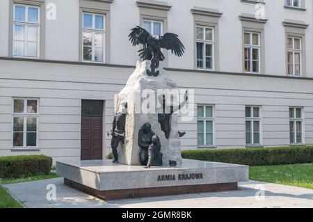 Radom, Pologne - 7 juin 2021 : monument aux soldats de l'Armée d'origine polonaise. Banque D'Images