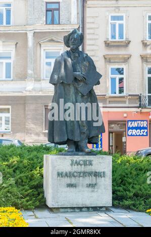 Radom, Pologne - 7 juin 2021 : monument à Jacek Malczewski, peintre symboliste polonais, l'un des peintres les plus vénérés de Pologne. Banque D'Images