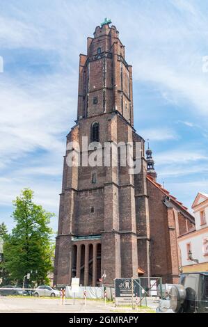 Gliwice, Pologne - 4 juin 2021 : toutes les églises saints. Plus ancienne église de temple de la ville. Banque D'Images