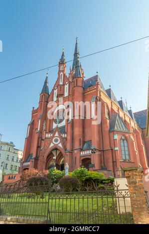 Église Saint-Guardian Angels à Walbrzych, Pologne. Banque D'Images