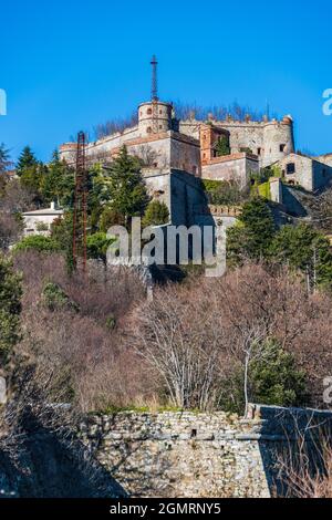 Forte Sperone, une des fortifications sur les collines autour de Gênes, en Italie Banque D'Images