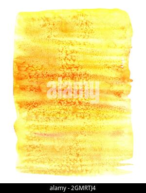 Fond d'aquarelle orange fait de sel. Imitation de sable. Banque D'Images