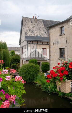 Langeais dans la vallée de la Loire, Indre et Loire(37), Centre-Val de Loire, France Banque D'Images