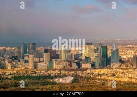 Vue de dessus de Paris en France Banque D'Images
