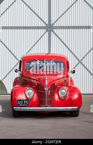 1939 Ford Standard à la journée américaine des voitures Brooklands. ROYAUME-UNI Banque D'Images