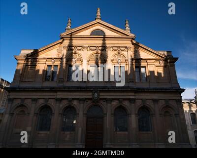 Oxford, Angleterre - 14 décembre 2017 le Sheldonian Theatre, situé au coeur d'Oxford, en Angleterre, a été construit de 1664 à 1669 base Banque D'Images