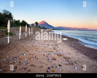 Cefalu, Sicile, Italie - 24 septembre 2019 ; pas de personne en balle. L'ancienne ville sicilienne de Cefalu, sur la côte nord de la Sicile, remonte à plus de 200 Banque D'Images