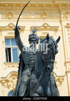 Zagreb est la capitale et la plus grande ville de la République de Croatie. Il est situé dans le nord-ouest du pays, le long de la rivière Sava, au sou Banque D'Images