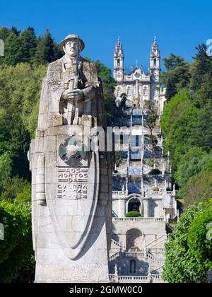 Lamego, Portugal - 15 mars 2017 Lamego est une jolie ville historique dans la pittoresque vallée du Douro au nord de PortugalÕs. Sa longue histoire remonte à l'ère préromaine Banque D'Images