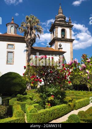 PAL‡cio de Mateus est un palais baroque inhabituel du XVIIIe siècle situé à Mateus, dans la municipalité de Vila Real, dans la vallée du Douro, au Portugal. Ainsi que Banque D'Images