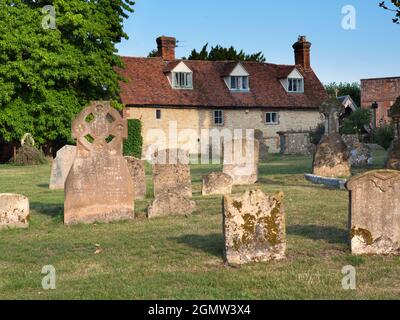 Dorchester, Oxfordshire - 8 août 2020 : personne en vue. Dorchester sur la Tamise - à ne pas confondre avec la plus grande ville de Dorchester à Dorset - est Banque D'Images