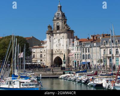 La Rochelle, France - 20 juin 2013 ; pas de personne en vue. Fondée au Xe siècle, la Rochelle est une ville côtière historique et un port sur l'aoc ouest Banque D'Images