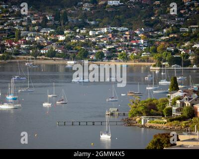 Hobart, Tasmanie, Australie - 17 février 2109 ; Hobart est la capitale de la Tasmanie, en Australie. C'est aussi la deuxième ville la plus ancienne du pays, après Banque D'Images