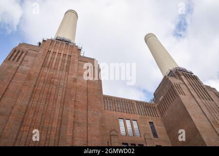 La centrale électrique de Battersea approche de la fin de la rénovation. Londres, Royaume-Uni. 20 septembre 2021. Banque D'Images