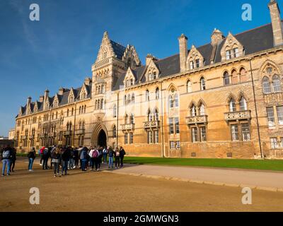 Oxford, Angleterre - 11 décembre 2018 ; le Christ Church College de l'Université d'Oxford, en Angleterre, est l'un des plus anciens et des plus grands collèges. Ici nous voyons son Banque D'Images