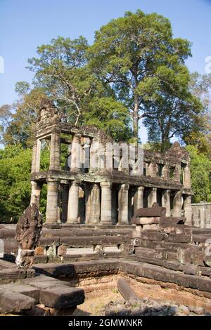 Preah Khan, Cambodge - 19 janvier 2005 Le triomphe de la culture khmère médiévale, les trésors d'Angkor Wat et d'Angkor Thom au Cambodge sont incomparables Banque D'Images