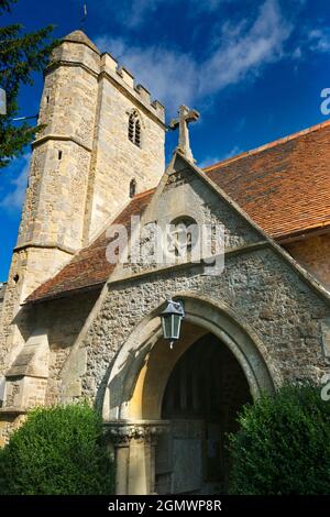 Little Wittenham, Oxfordshire, Angleterre - 17 juillet 2020 il y a beaucoup d'églises paroissiales anciennes en pierre dans notre région des Cotswolds. Ils sont souvent pic Banque D'Images