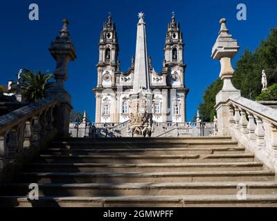 Lamego est une jolie ville historique dans la pittoresque vallée du Douro au nord de PortugalÕs. Sa longue histoire remonte à l'époque préromaine. Son point de repère le plus important Banque D'Images