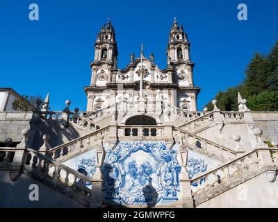 Lamego est une jolie ville historique dans la pittoresque vallée du Douro au nord de PortugalÕs. Sa longue histoire remonte à l'époque préromaine. Son point de repère le plus important Banque D'Images