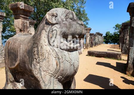 Polonnawura, Sri Lanka - 10 février 2014; l'un des plus anciens royaumes du Sri Lanka, Polonnaruwa a été déclaré la capitale par le roi VI Banque D'Images