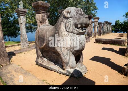 Polonnawura, Sri Lanka - 10 février 2014; l'un des plus anciens royaumes du Sri Lanka, Polonnaruwa a été déclaré la capitale par le roi VI Banque D'Images