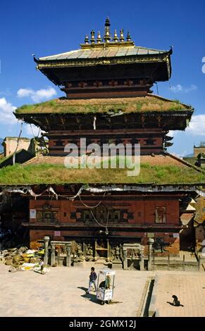 Patan, Népal - 12 octobre 1984 la ville historique de Patan est la troisième plus grande ville du Népal après Katmandou et Pokhara. Il est situé dans le centre-sud Banque D'Images