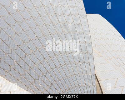 Sydney, Australie - 16 février 2019 ouvert en 1973, l'Opéra de Sydney est devenu l'un des bâtiments emblématiques du XXe siècle. Dans un alrea Banque D'Images