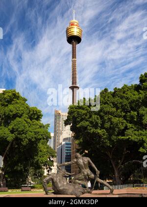 Sydney, Australie - 16 février 2109 ; ce célèbre monument de Sydney fait partie de la fontaine Archibald dans le centre-ville de Hyde Park. Dévoilé en 1932, son rath Banque D'Images