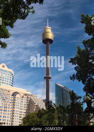 Sydney, Australie - 16 février 2019 la Tour de Sydney est la plus grande structure de Sydney et la deuxième plus grande tour d'observation de l'hémisphère Sud, Banque D'Images