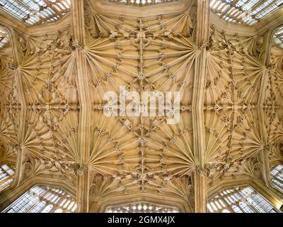 Oxford, Angleterre - 2017; à l'intérieur de l'école de divinité de la bibliothèque Bodleian de l'Université d'Oxford, Angleterre. Cette célèbre chambre médiévale est ornée d'un Banque D'Images