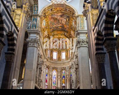 Gênes, Italie - juin 2013; la cathédrale qui est maintenant San Lorenzo, Gênes, a été fondée probablement dans le 5ème ou 6ème siècle AD, consacré à Saint Sirus, bis Banque D'Images