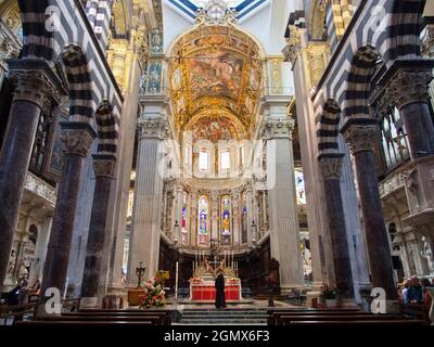 Gênes, Italie - juin 2013; la cathédrale qui est maintenant San Lorenzo, Gênes, a été fondée probablement dans le 5ème ou 6ème siècle AD, consacré à Saint Sirus, bis Banque D'Images