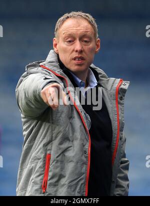 Photo du dossier datée du 20-02-2021 de Steve Cooper. Date de publication : le mardi 21 septembre 2021. Banque D'Images