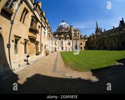 Le Brasenose College a été fondé en 1509, avec la bibliothèque et la chapelle du Collège - présentées ici - ajoutées au milieu du XVIIe siècle. Son nom étrange est croire Banque D'Images