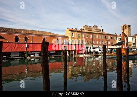 Marché aux poissons, Chioggia, Venise, Vénétie, Italie, Europe Banque D'Images