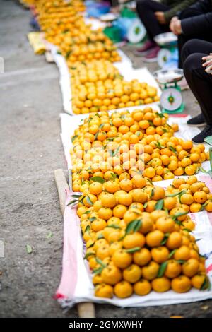 Trung Khanh marché local dans la province de Cao Bang, au nord du Vietnam Banque D'Images