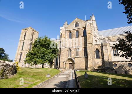 Cathédrale Saint-Pierre et Saint-Wilrid, ville de Ripon, West Riding of North Yorkshire, Angleterre. Banque D'Images