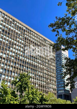 Kips Bay Tours d'habitation en copropriété a été conçu par l'architecte I.M. Pei, New York City, USA Banque D'Images