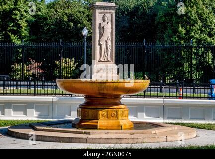 La fontaine Butts-Millet Memorial à Washington DC. Banque D'Images