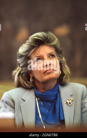 Austin Texas USA, vers 1987: Kentucky Gov.Martha Layne Collins au Texas Capitol.©Bob Daemmrich Banque D'Images