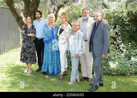 Rome, Italie. 21 septembre 2021. Le groupe de distribution au photocall de la fiction Rai Fino all'ultimo battito au siège de Rai dans Viale Mazzini. Crédit : SOPA Images Limited/Alamy Live News Banque D'Images